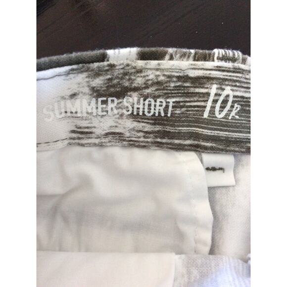 Khakis by Gap Summer Shorts Multicolor Print Mid Rise Stretch - Picture 8 of 8